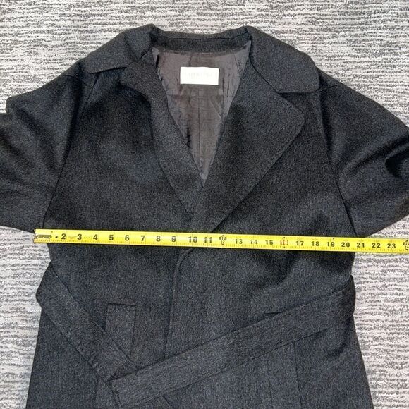 Valentino Virgin Wool Long Coat With Embellished Cuffs Size 4 - Picture 10 of 14